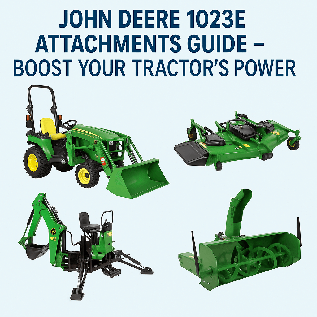 John Deere 1023E Attachments