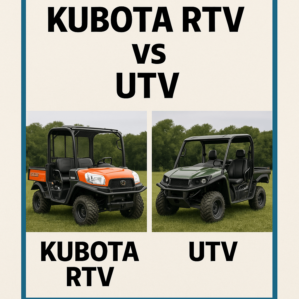 Kubota RTV vs UTV