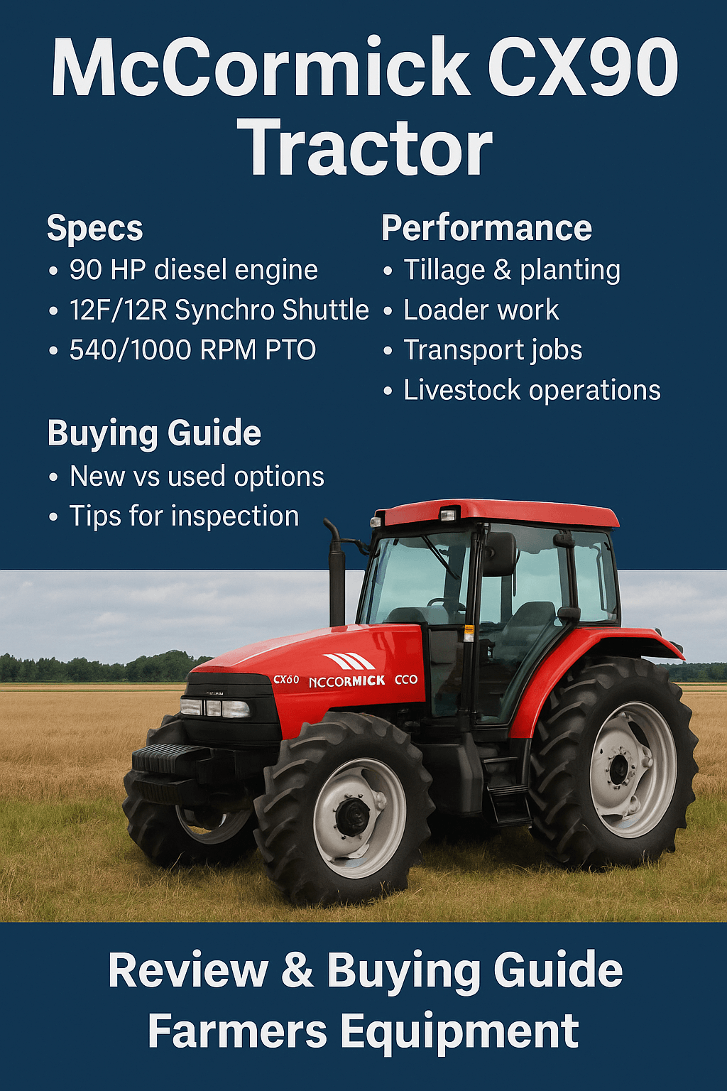 McCormick CX90 Tractor