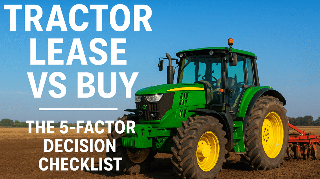Tractor Lease vs Buy: 5-Factor Checklist

