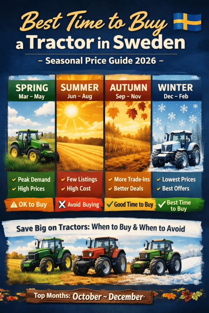best time to buy a tractor in Sweden