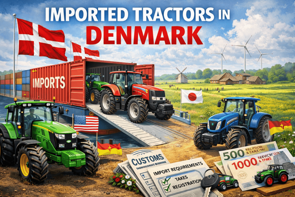 Imported tractors in Denmark