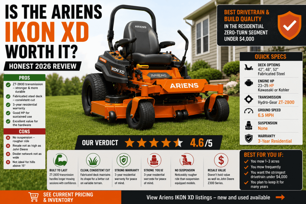 is Ariens IKON XD worth it
