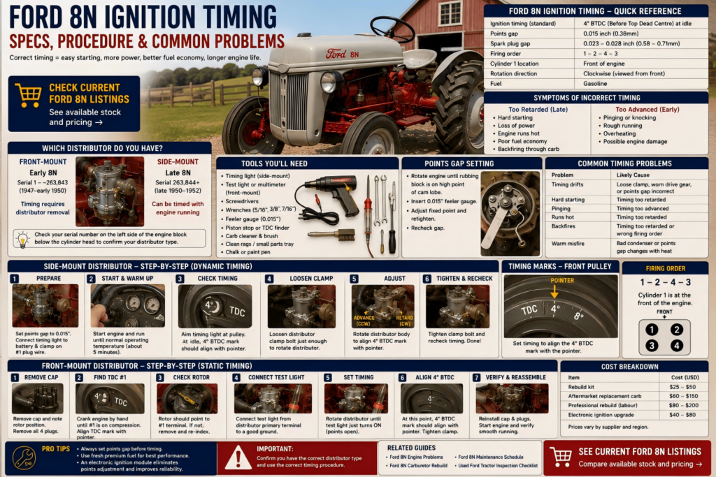 Ford 8N ignition timing