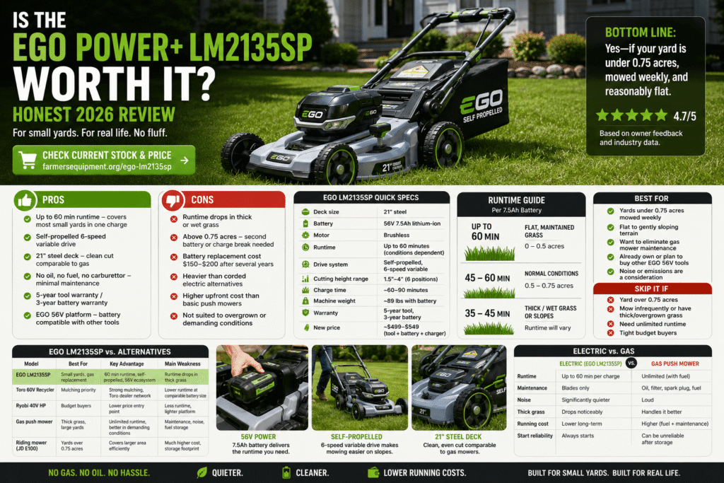 is EGO Power+ LM2135SP worth it
