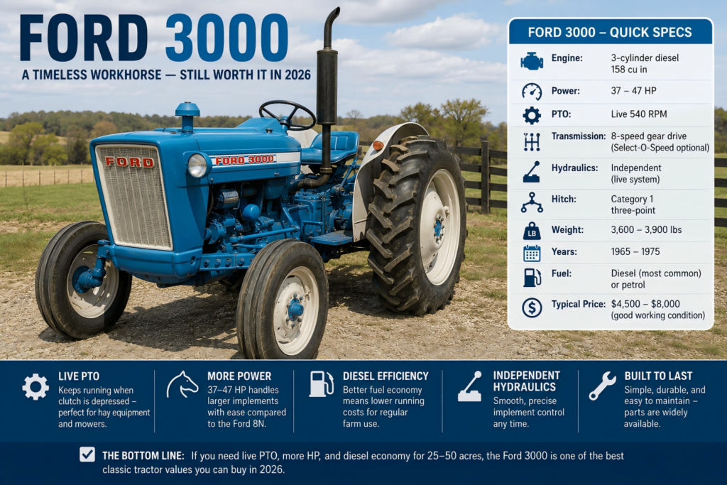 is Ford 3000 worth it
