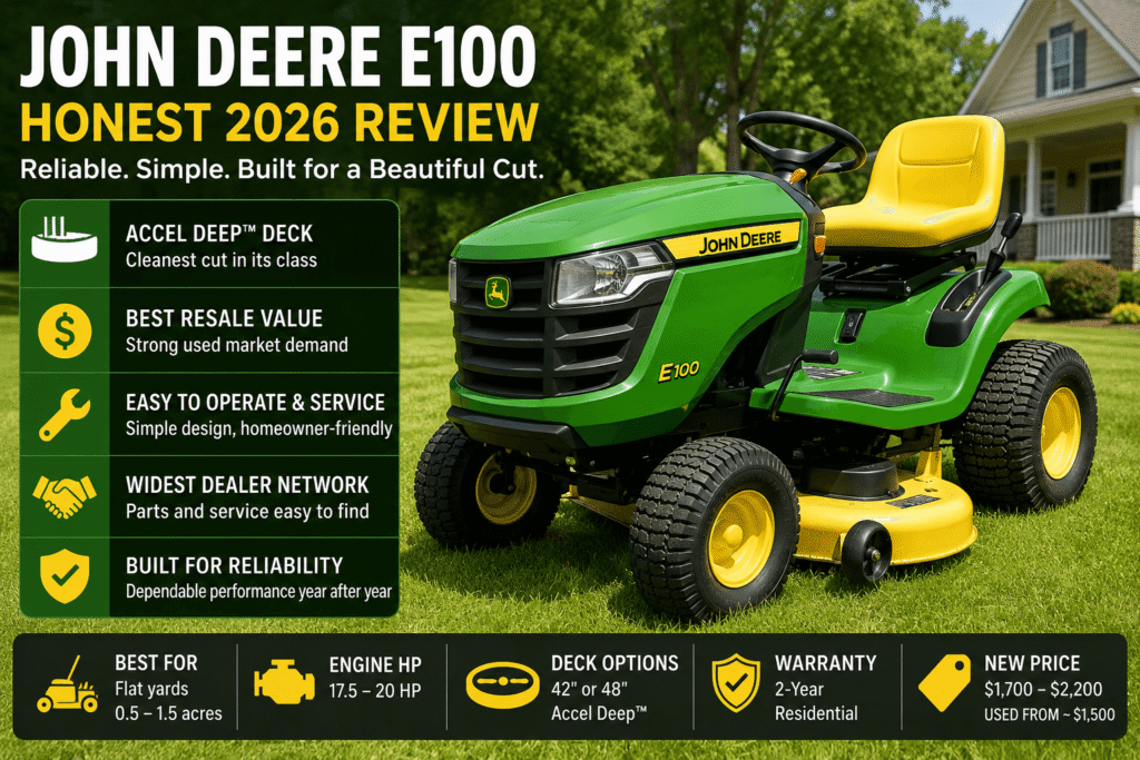 is John Deere E100 worth it
