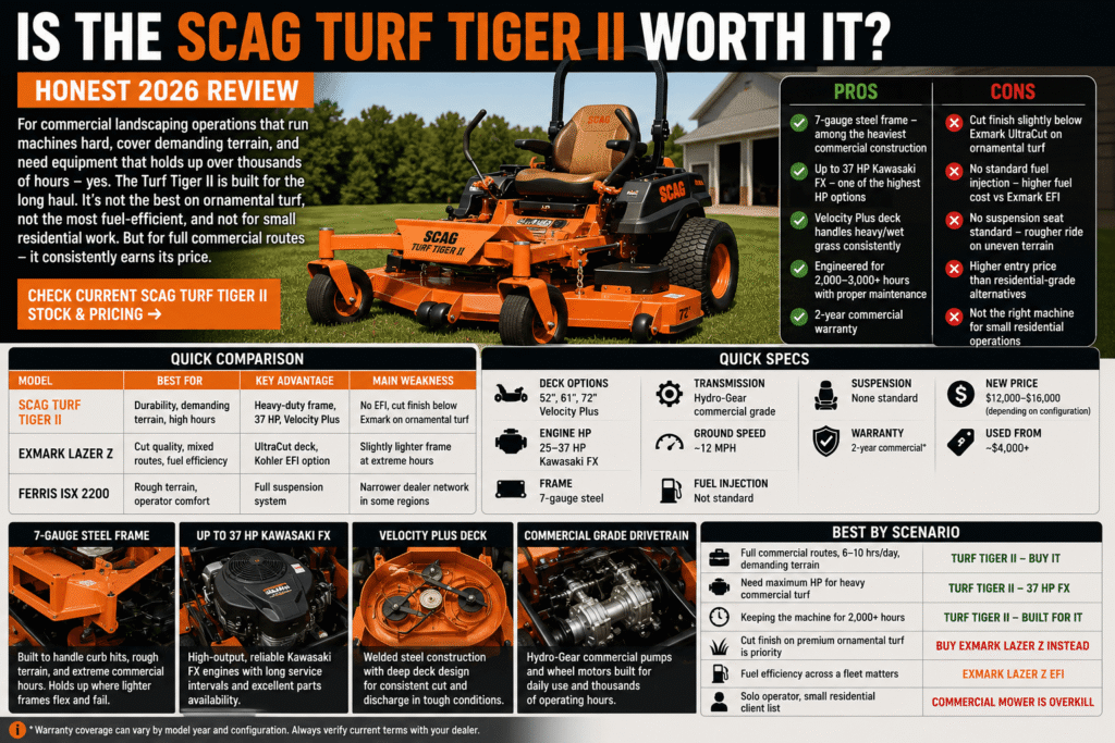 is Scag Turf Tiger II worth it