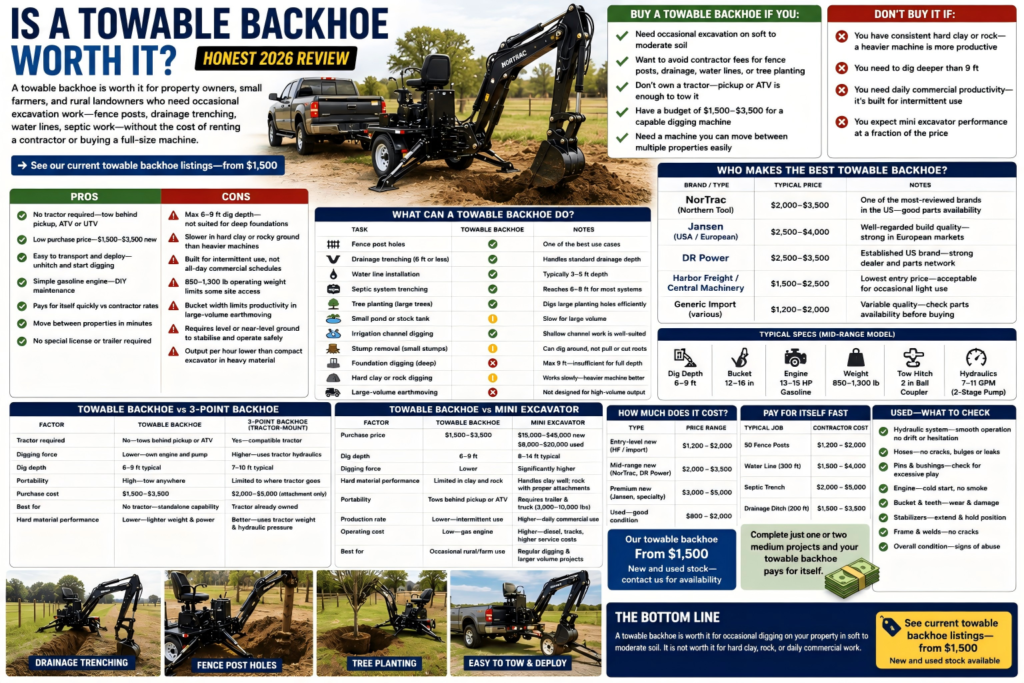 towable backhoe worth it
